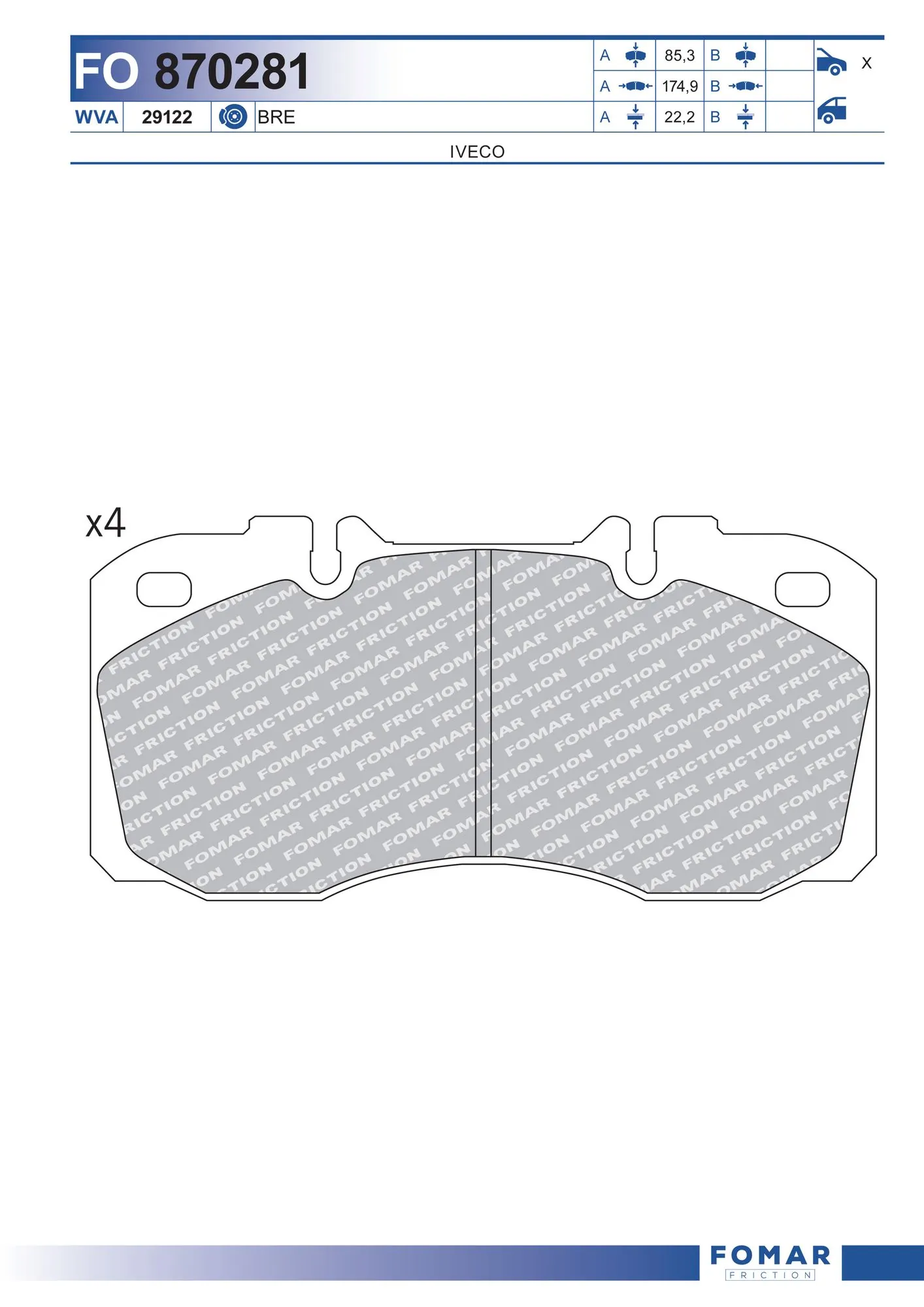 Brake Pad Set, disc brake